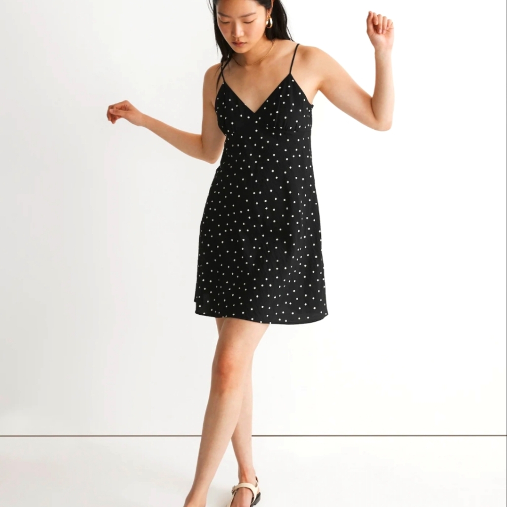 Madewell Layton Polka Dot Mini Dress